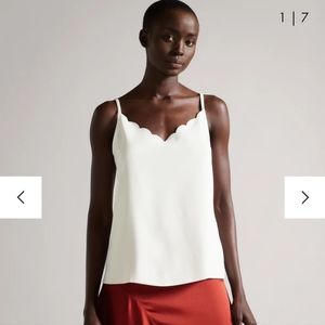 Ted Baker Siina scallop neckline top